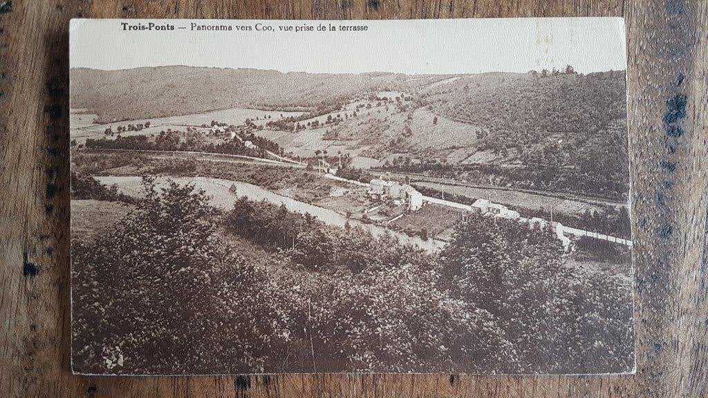 Carte postale Trois-Ponts Panorama vers Coo, Enlèvement ou Envoi, 1920 à 1940, Non affranchie, Liège
