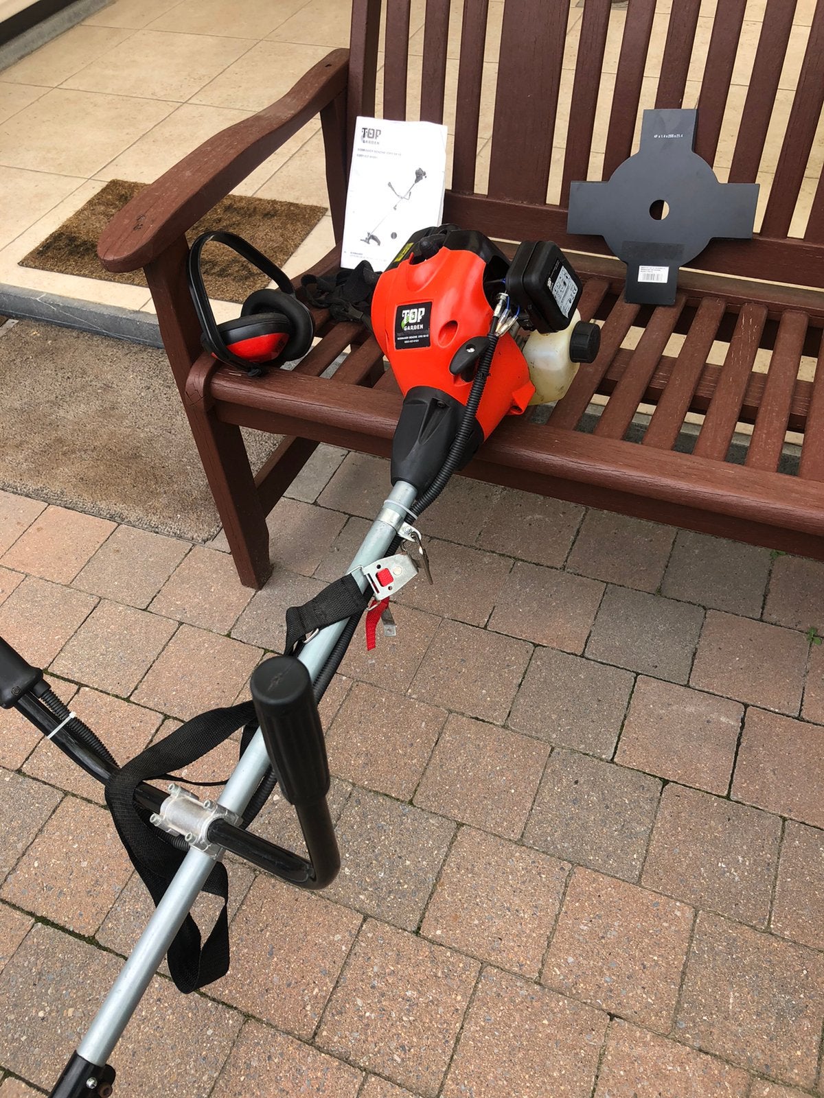 Bosmaaier benzine  enkel malen gebruikt 70€, Tuin en Terras, Ophalen, Zo goed als nieuw, Benzine