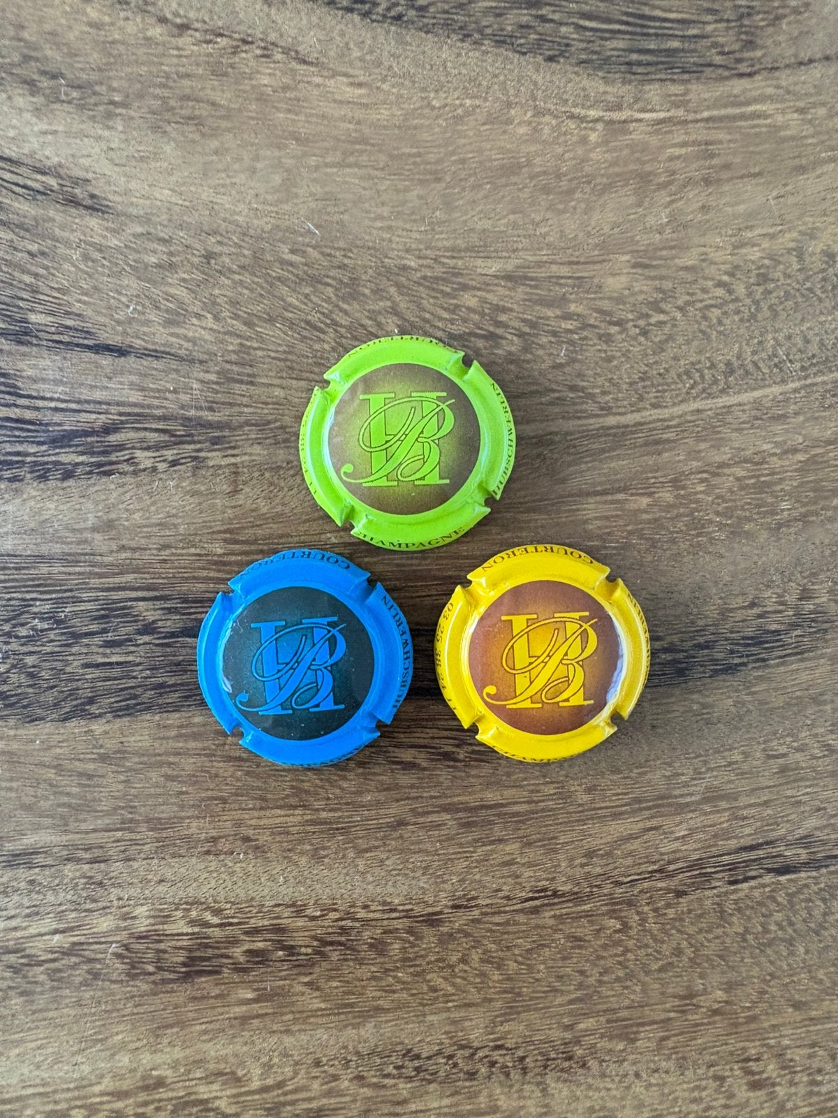 3 Champagnecapsules, Verzamelen, Ophalen of Verzenden