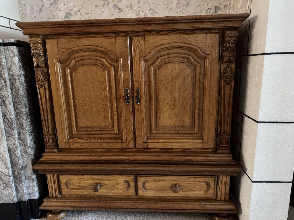 Opportunité unique : belle salle à manger en chêne massif, Maison & Meubles, Enlèvement, Comme neuf, Massief eik, 4 à 6 chaises