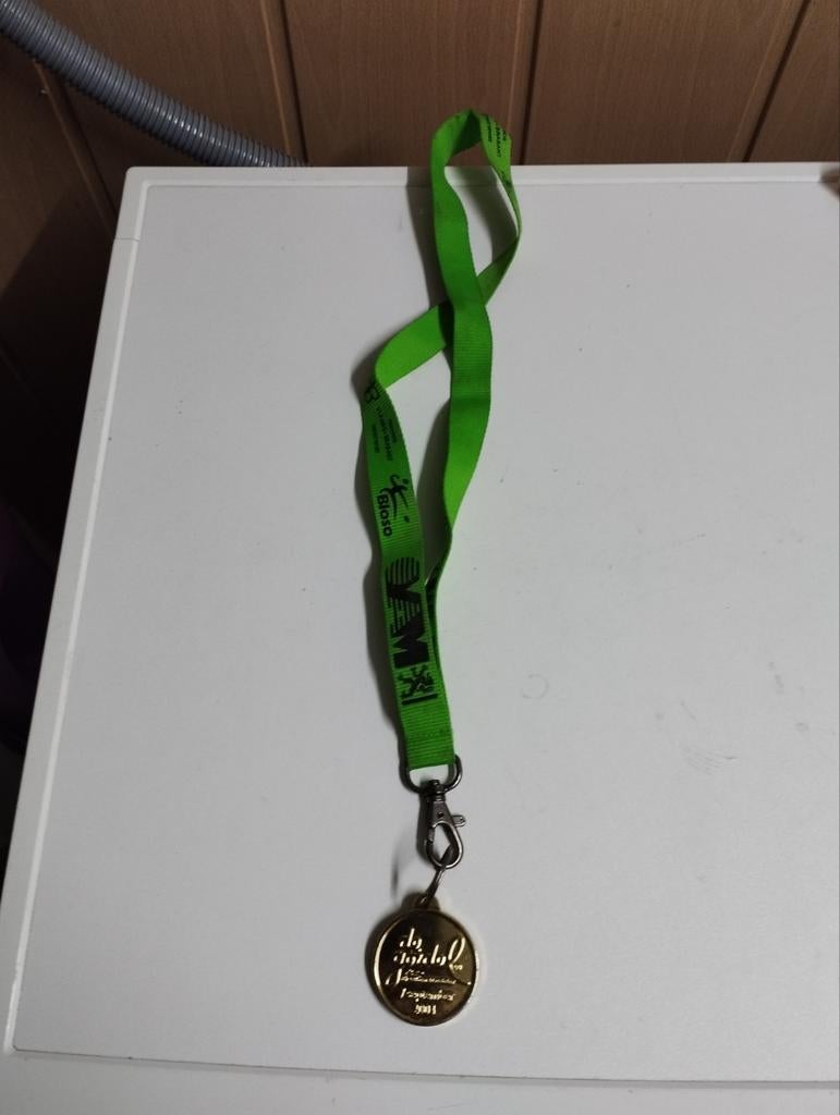 Een medaille over het meedoen van gordel bloso kleur goud e, Postzegels en Munten, Ophalen, Goud