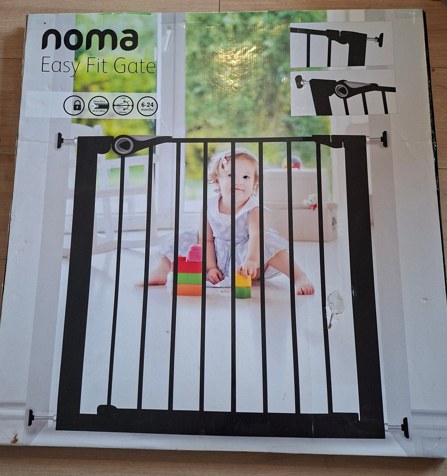Traphekje Noma easy fit gate - 2 stuks beschikbaar, Kinderen en Baby's, Ophalen, Nieuw