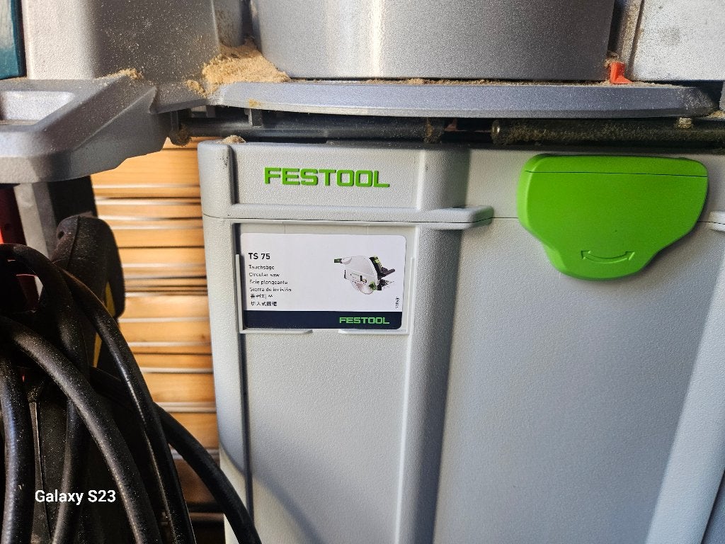 Festool ts 75, Cirkelzaag, 70 mm of meer, Ophalen of Verzenden, Zo goed als nieuw