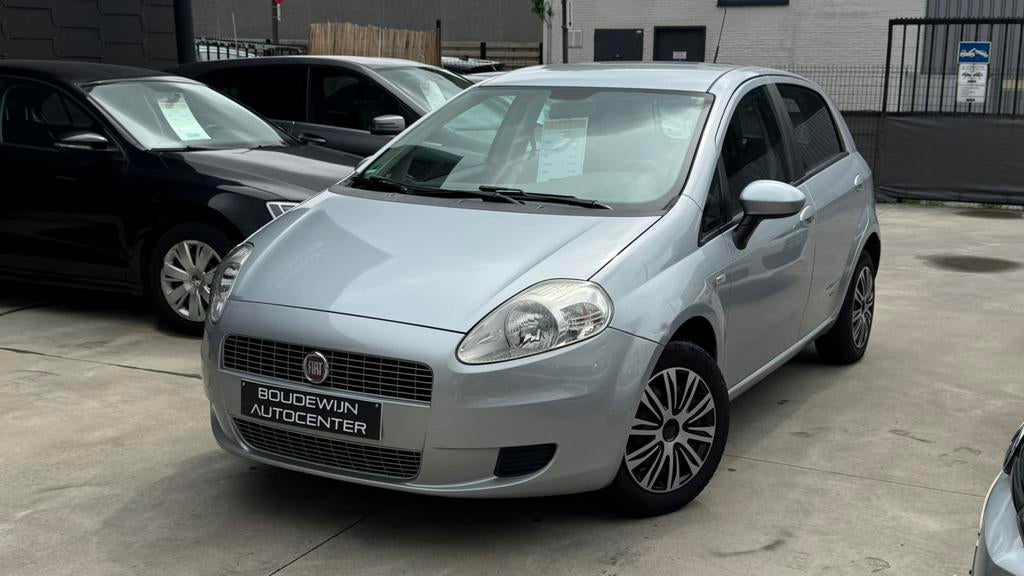Fiat Punto 1.4Benzine 2008 156.xxxkm / Airco,Garantie,.., Autos, Argent ou Gris, Achat, Garantie prolongée, Noir