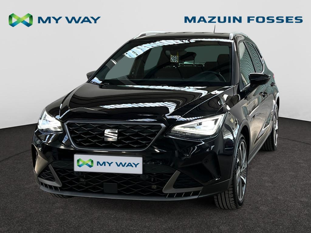 Seat Arona Arona 1.0 TSI FR Edition, Auto's, Arona, Zwart, SUV of Terreinwagen, https://public.car-pass.be/vhr/b2bb6acd-ec4c-4a70-a06f-652383f683ab