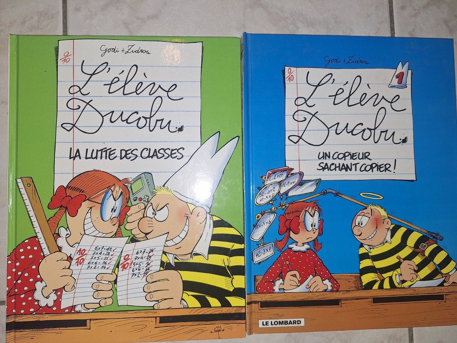 Lot de 2 Bd Ducobu 1,4 pour 6€, Plusieurs BD, Enlèvement, Utilisé