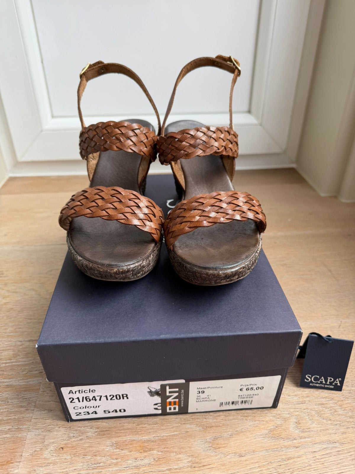 Scapa sandalen m39, Bruin, Zo goed als nieuw, Sandalen of Muiltjes, Ophalen of Verzenden