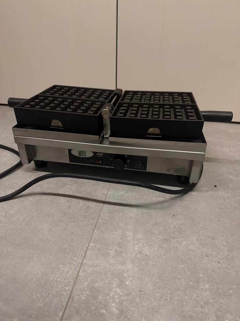 Wafelijzer matt easy clean - 4x7, Zakelijke goederen, Horeca | Overige, Ophalen