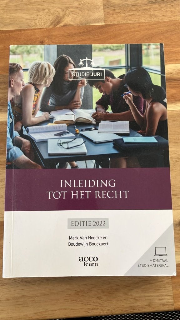Inleiding tot het rechts Editie 2022 Mark Van Hoecke, Acco Learn, Ophalen of Verzenden, Zo goed als nieuw, Economie en Marketing