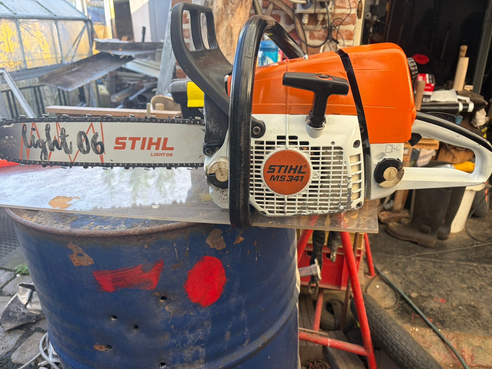 Stihl MS341, Ophalen, Gebruikt, Kettingzaag