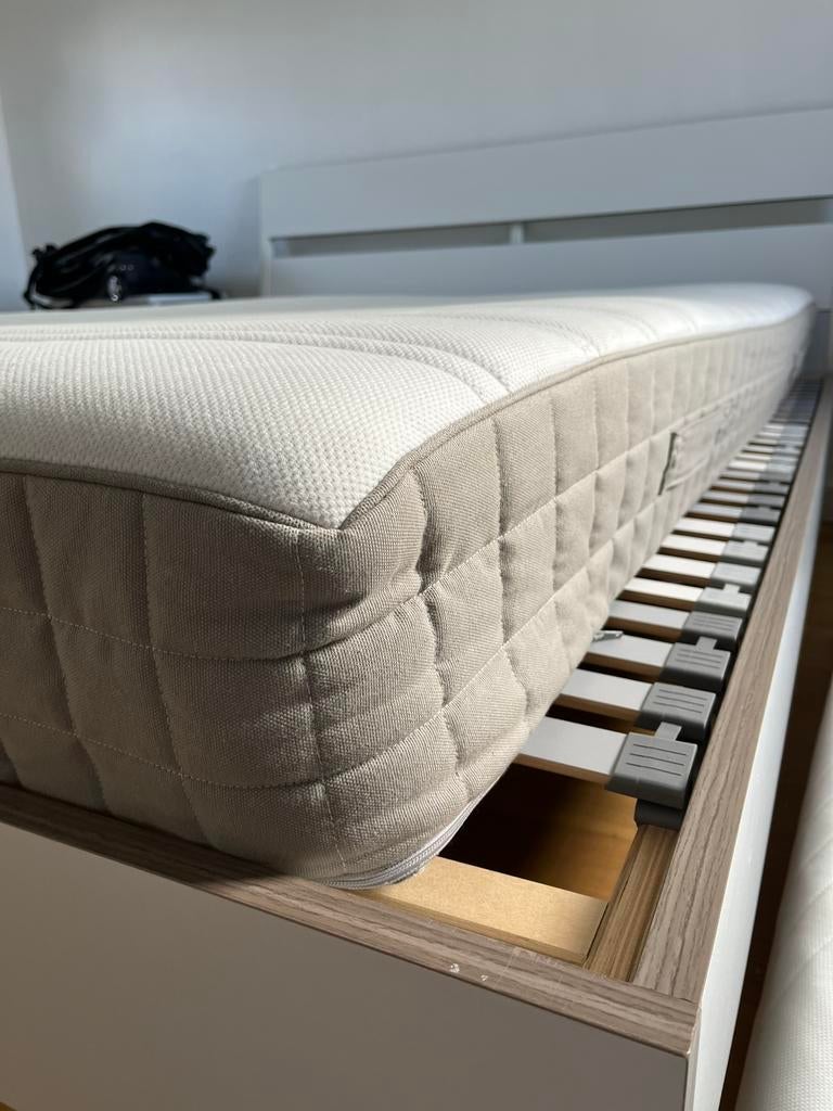 Ikea bed + HAMARVIK matrass 160cm, Enlèvement, Utilisé, Deux personnes, 190 cm ou moins