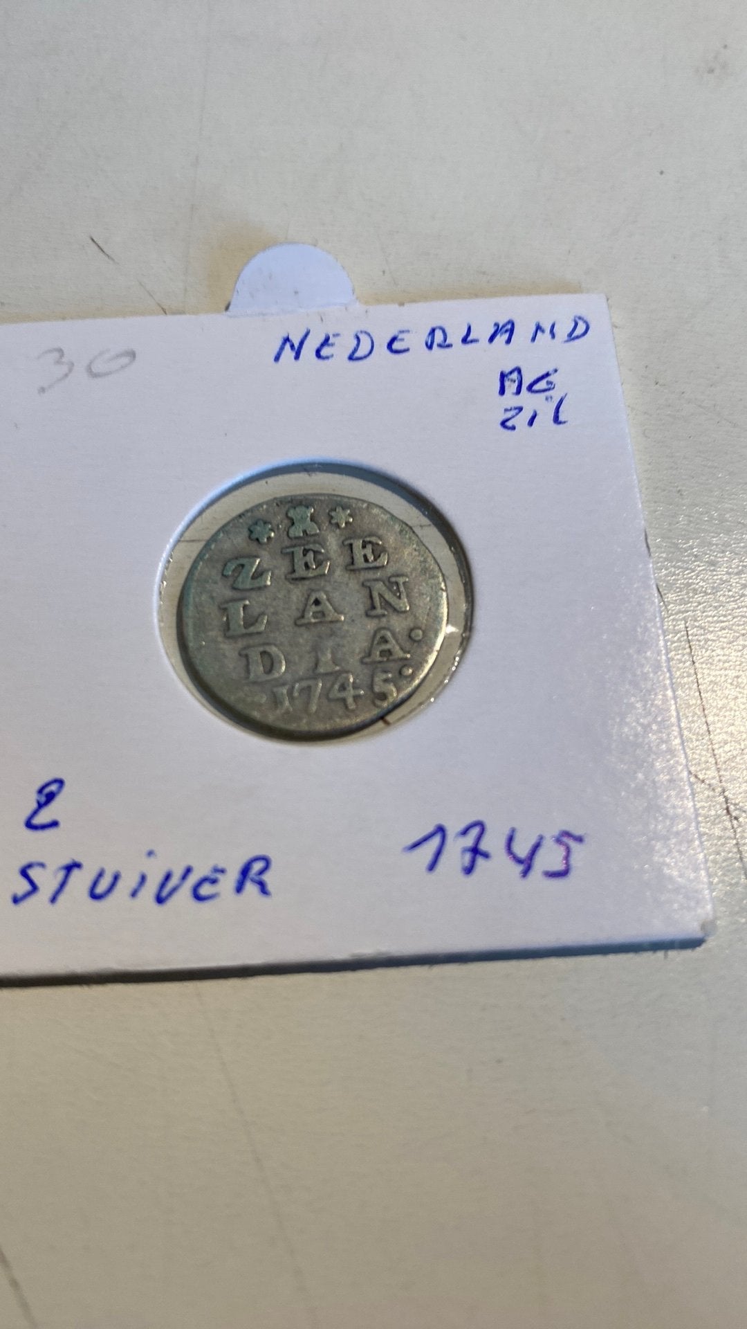 Zilver munt Nederland, Postzegels en Munten, Munten | Afrika, Verzenden, Zilver