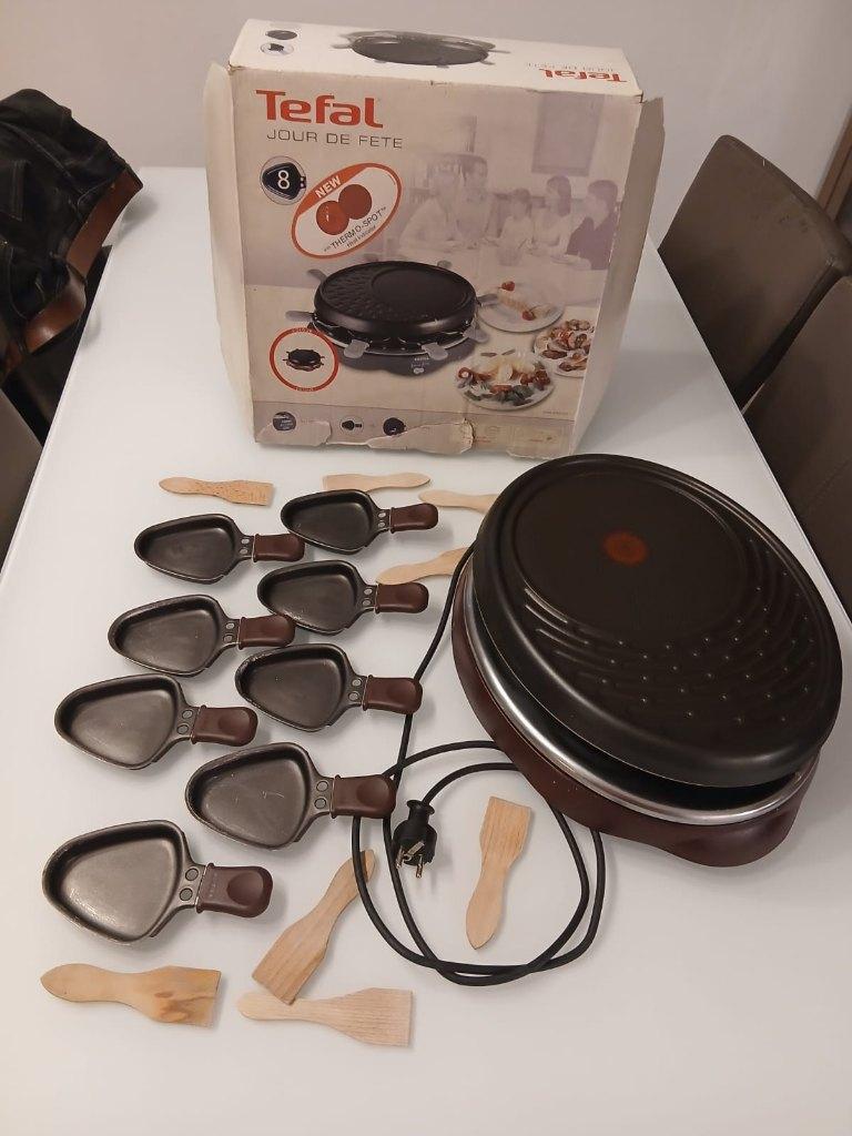 Appareil à raclette Tefal "Jour de Fête" – 8 personnes, Enlèvement ou Envoi, Utilisé
