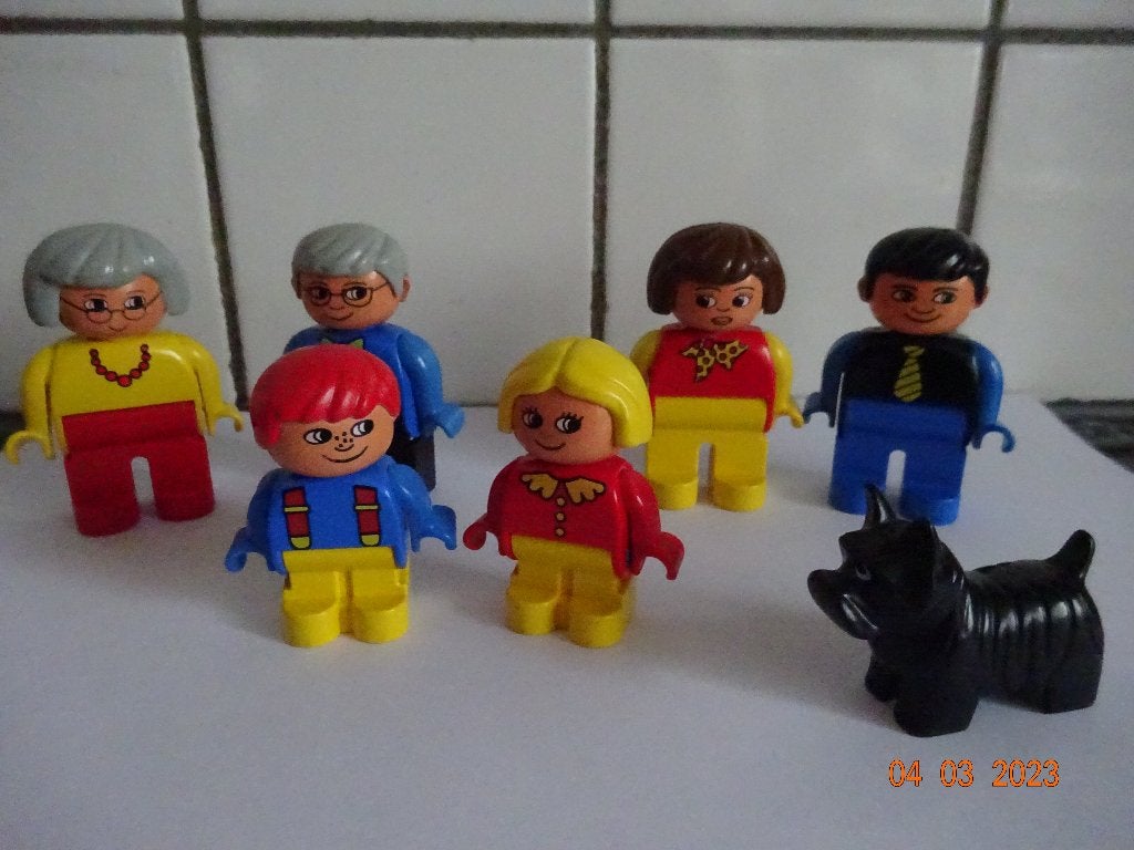 LEGO DUPLO 2750-1 FAMILY *1986*VOLLEDIG*PRIMA STAAT*, Ophalen of Verzenden, Duplo