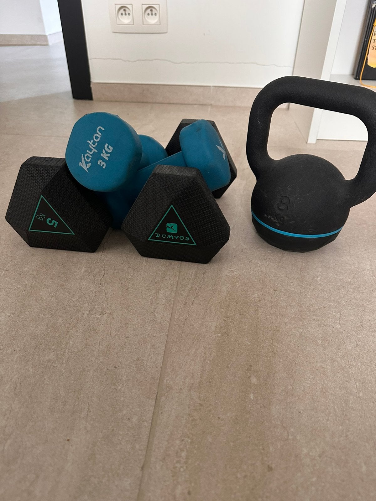 Pack haltères kettlebell, Enlèvement ou Envoi, Comme neuf, Kettlebell