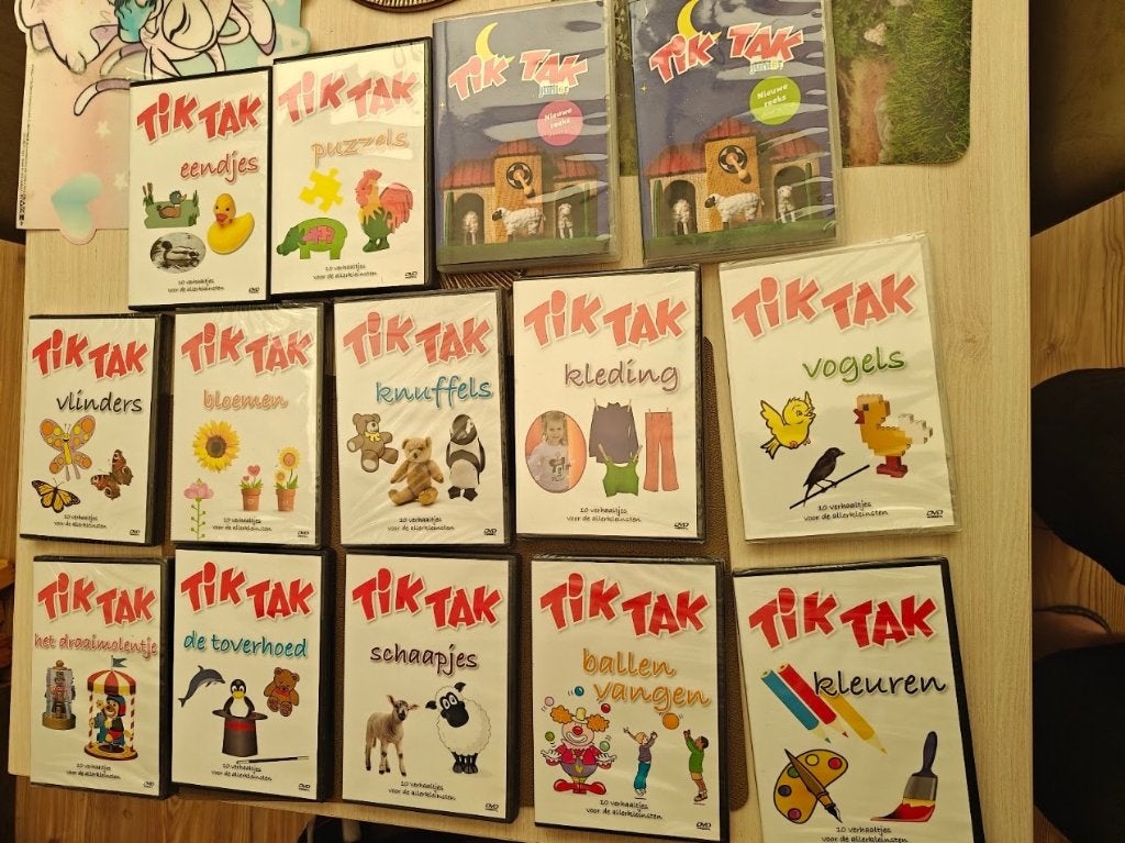 14 DVD's van Tik Tak, Cd's en Dvd's, Europees, Animatie, Alle leeftijden, Ophalen of Verzenden