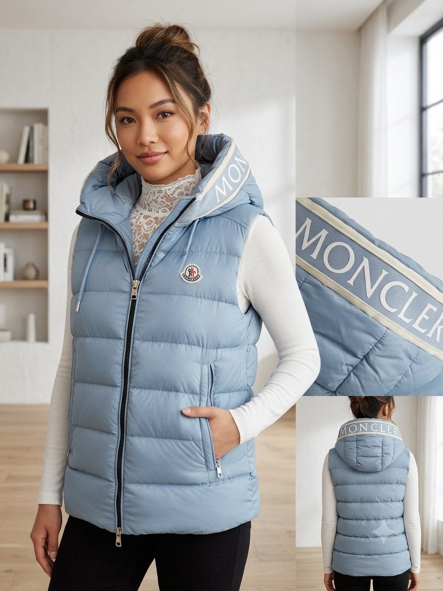 Doudoune sans manche moncler, Kleding | Dames, Bodywarmers, Ophalen of Verzenden, Nieuw, Maat 36 (S), Blauw
