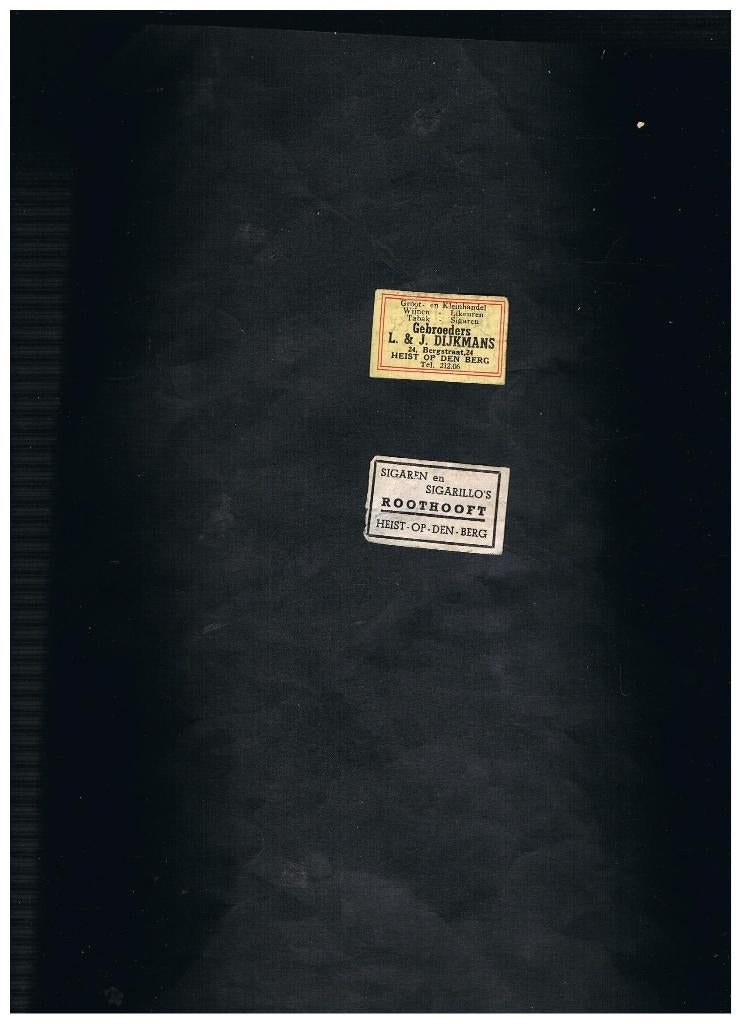 HEIST O/D BERG OUDE ETIKETTEN, Verzenden, Gebruikt, Luciferdoosjes of -merken