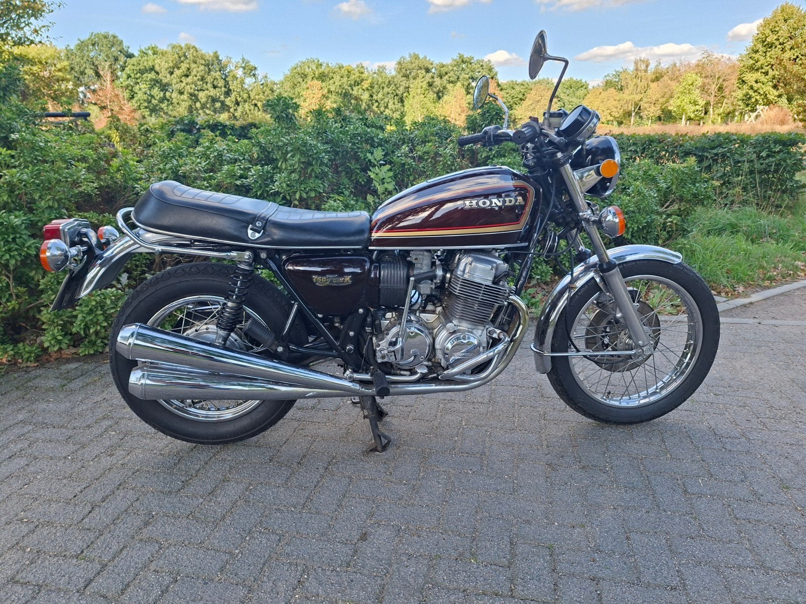 Honda CB750 four K7 Uit 1978 met Belgische documenten, 4 cilinders, Gebruikt, Toermotor, 731 cc