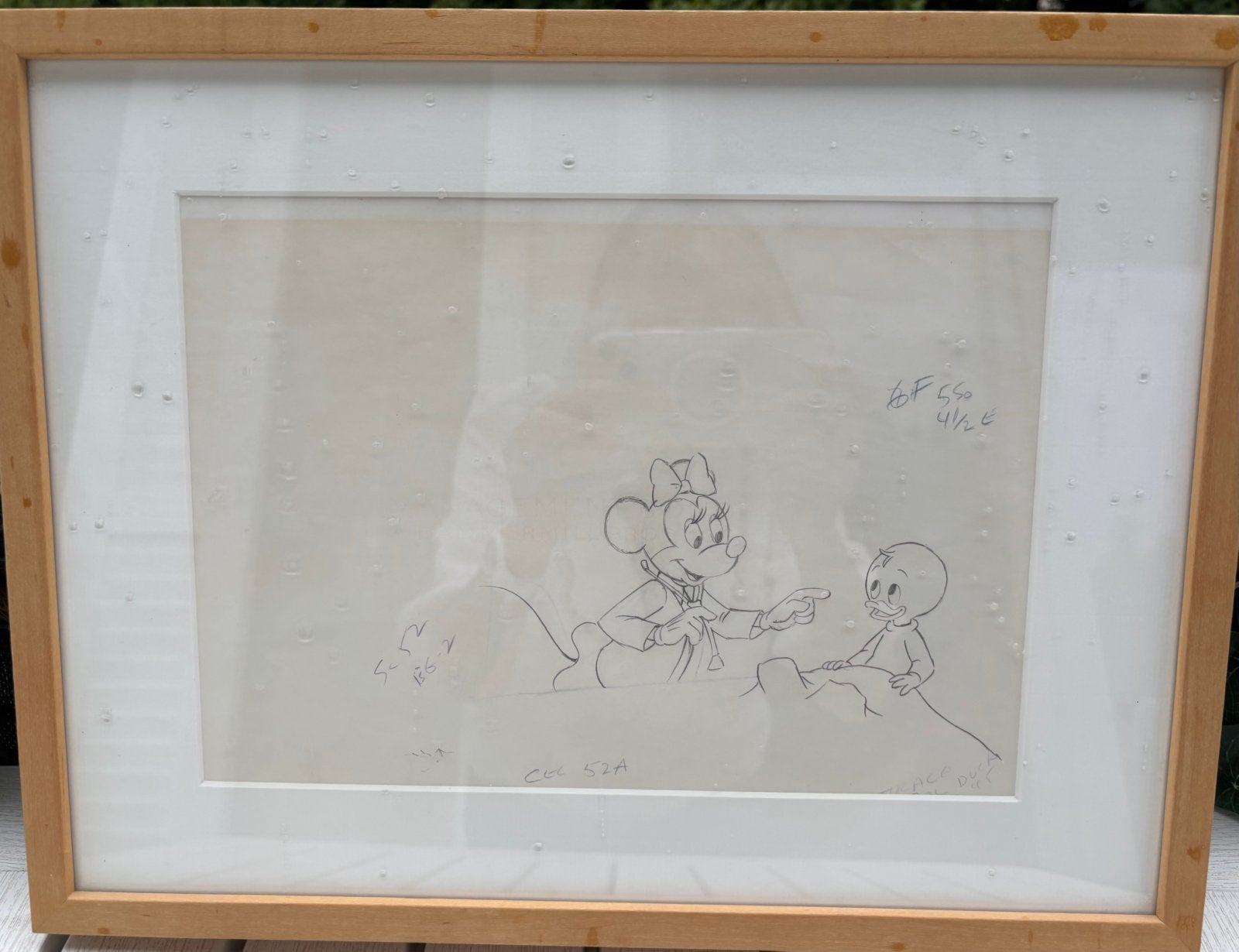 Dessin de Walt Dysney, Portret, 42 cm, Zeefdruk, 32 cm