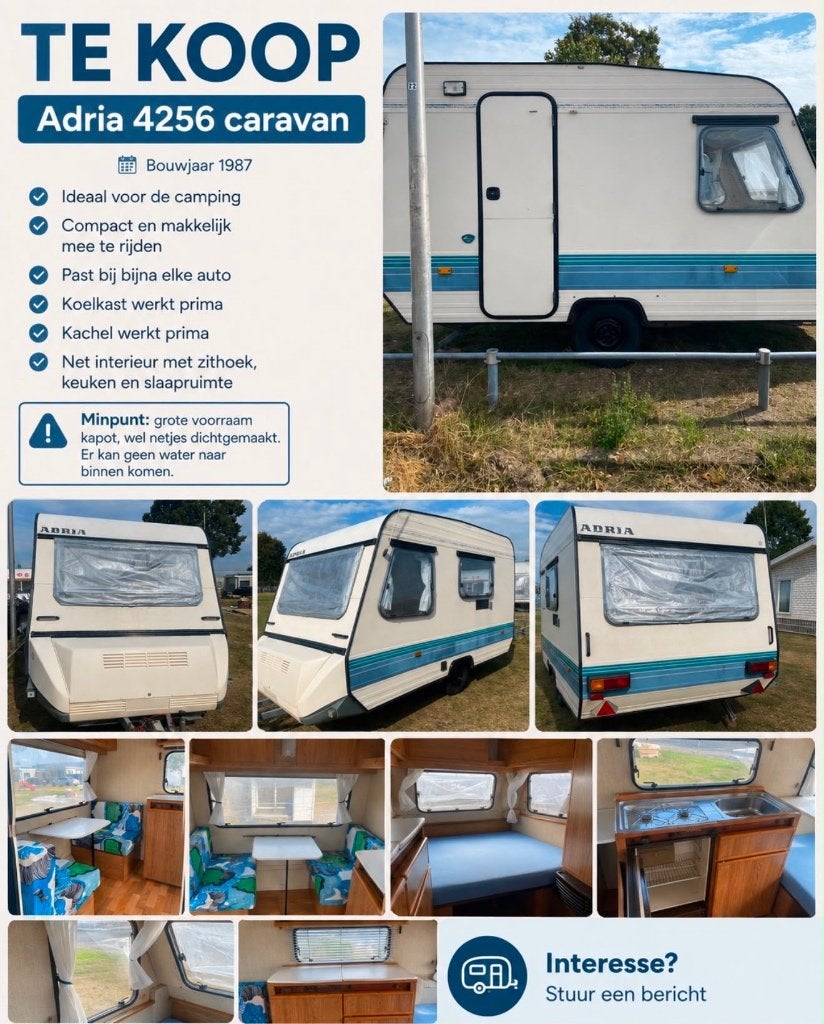 Caravan, Jusqu'à 4, Poêle, Particulier, Adria