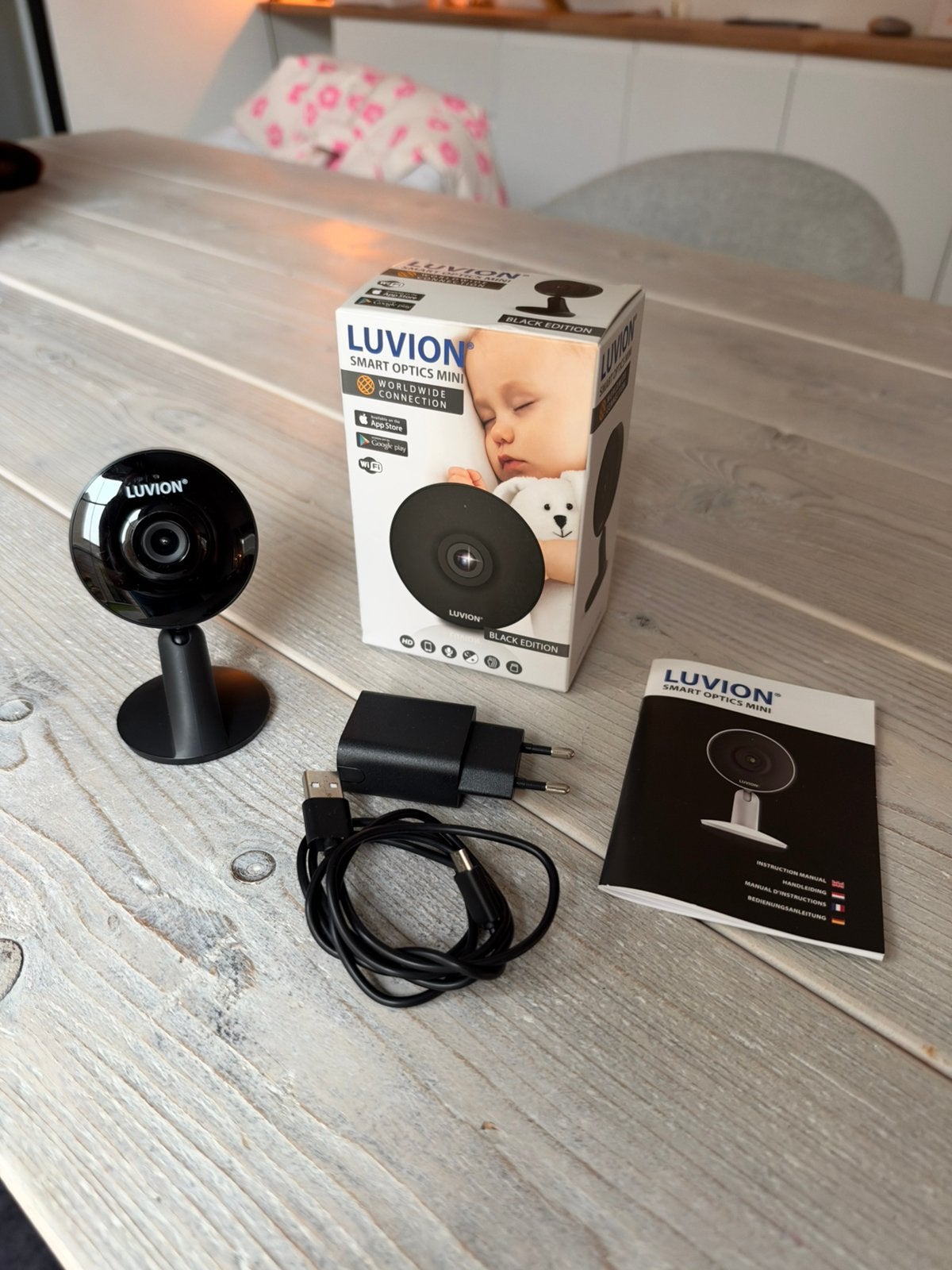 LUVION Smart Optics Mini HD Wifi Baby Camera, Ophalen of Verzenden, Nieuw, Camera