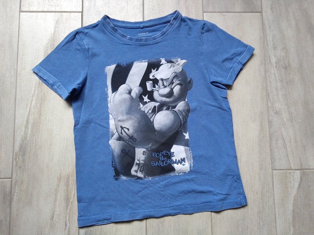 ★ M122/128 - T-Shirt popye 'name it', Kinderen en Baby's, Kinderkleding | Maat 122, Gebruikt, NAME IT., Ophalen of Verzenden, Shirt of Longsleeve