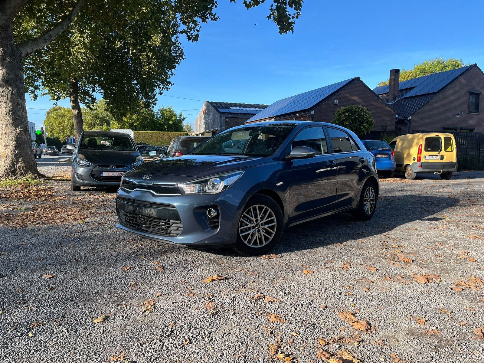 Kia Rio, Auto's, Stof, Blauw, Bedrijf, 5 deurs