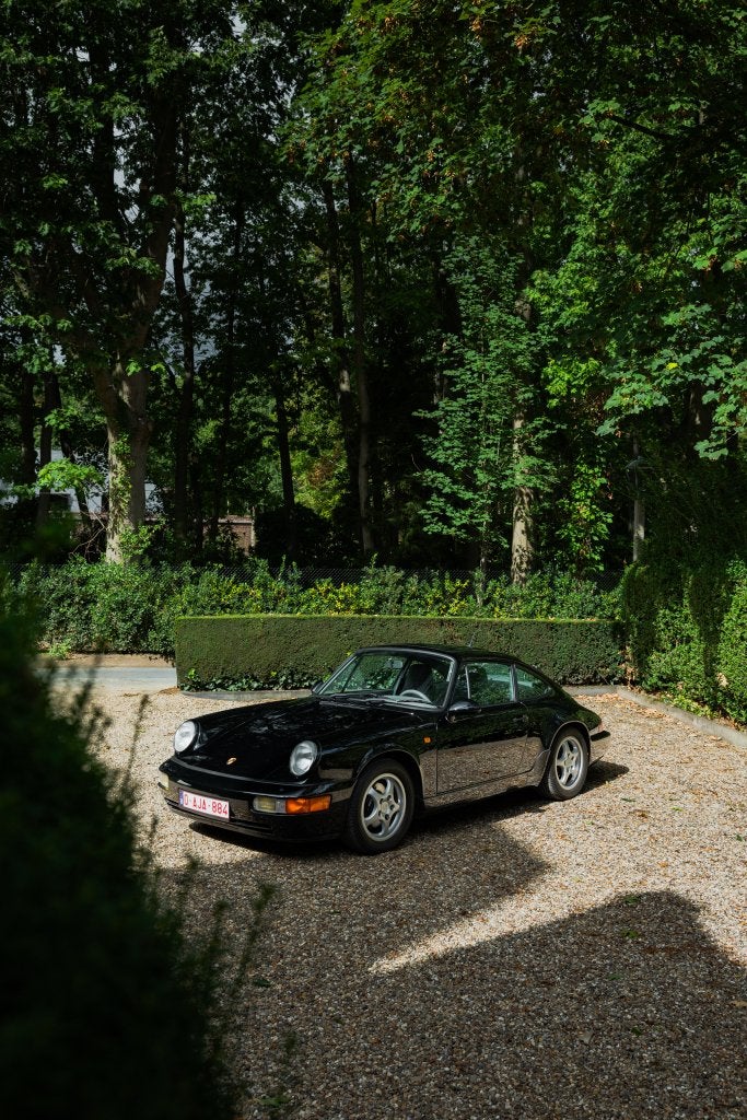 Porsche 964 coupe  - manueel - 110.000 km, Bluetooth, Zwart, Leder, Handgeschakeld