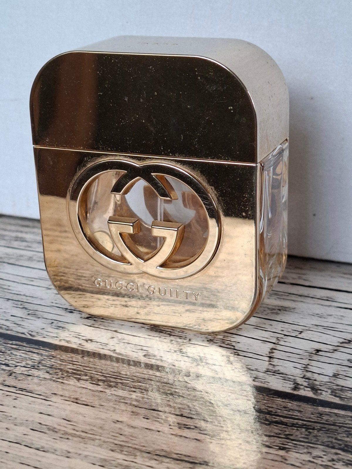 leeg parfumflesjes van GUCCI CUILTY, Ophalen of Verzenden, Gebruikt