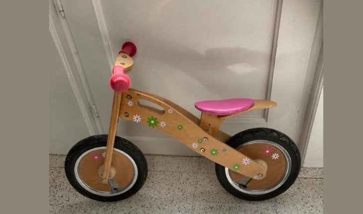 Houten loopfietsje, Ophalen of Verzenden, Gebruikt