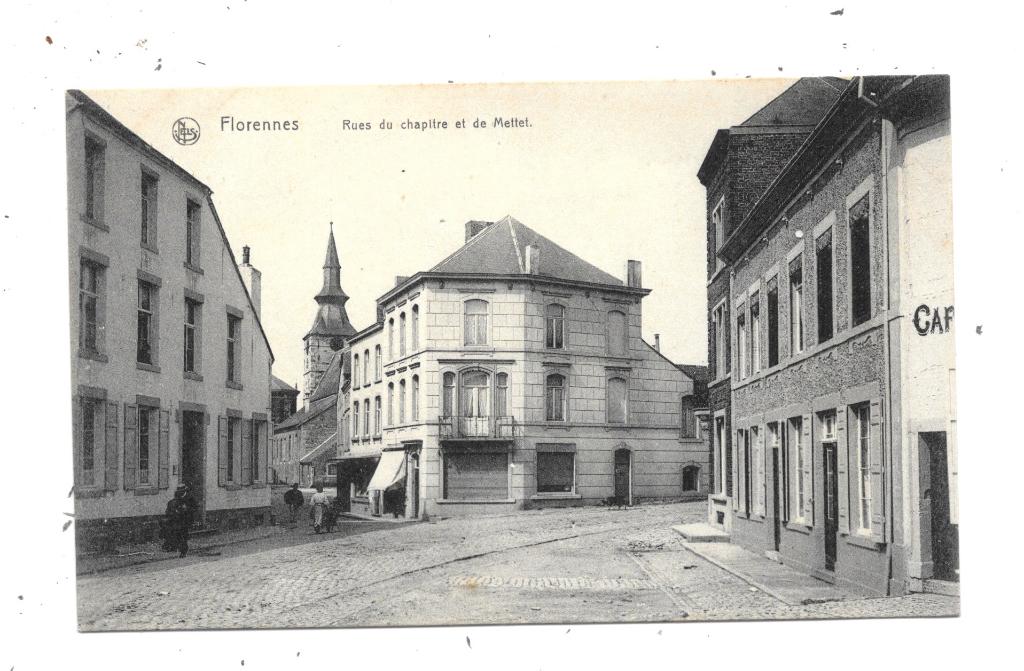 Florennes NA29: De straten Chapitre en Mettet, Verzenden, Voor 1920, Ongelopen, Namen