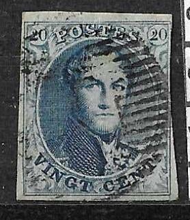 Belgique OPC 7A S.M. le Roi Léopold I, Enlèvement ou Envoi, Affranchi, Maison royale