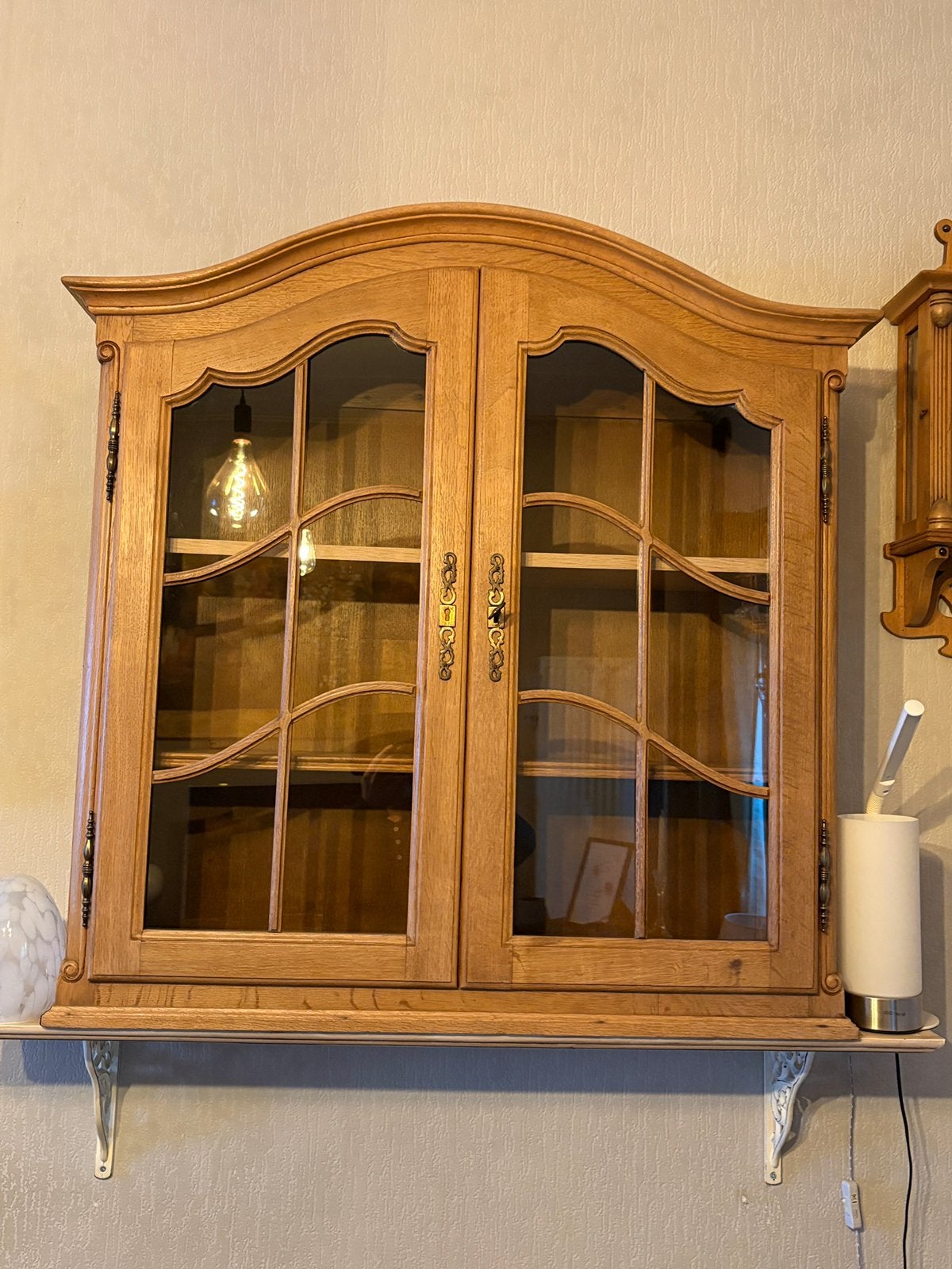Vitrine à suspendre, Maison & Meubles, Enlèvement, Utilisé, Chêne