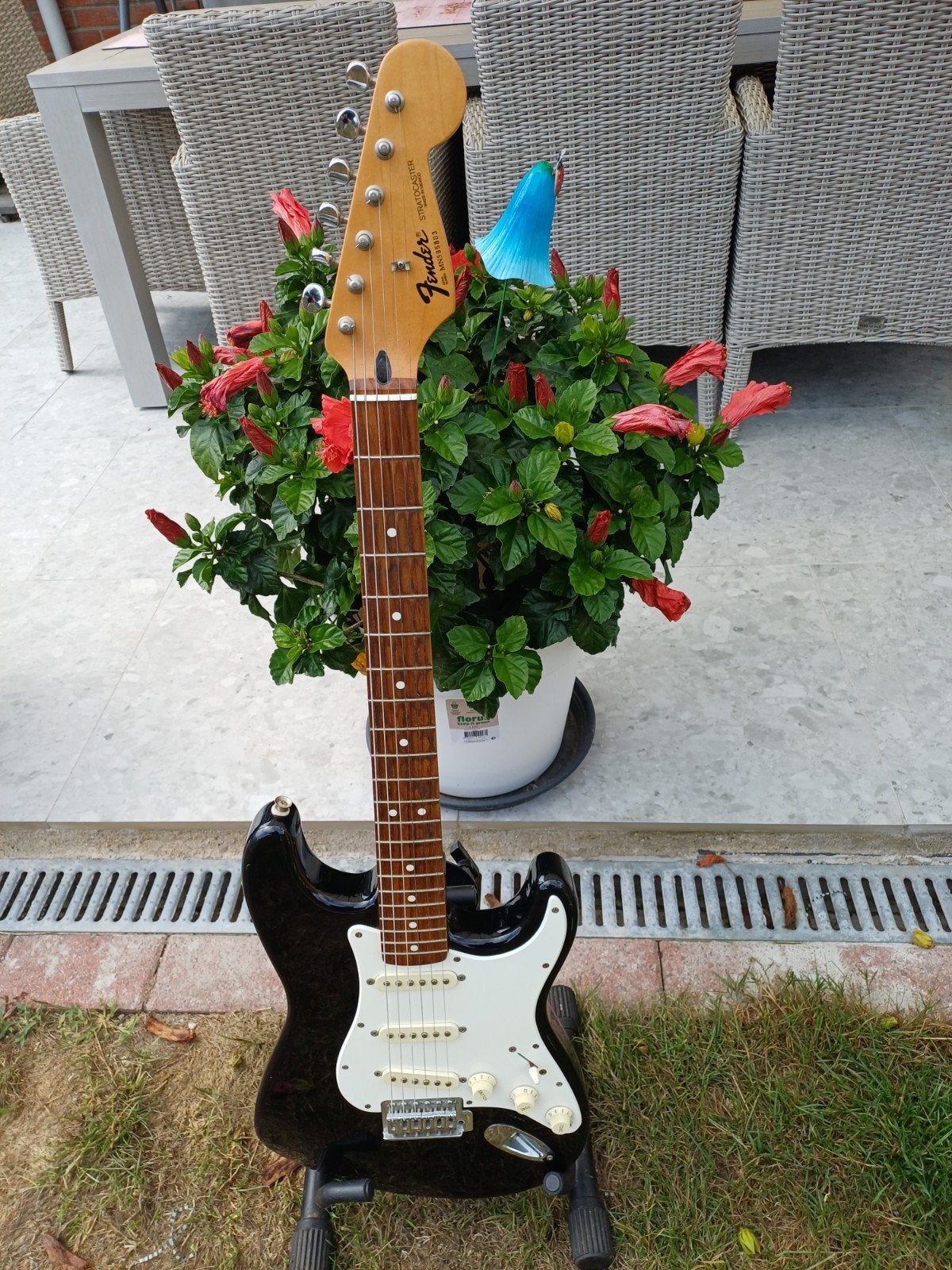fender stratocaster mexico van 1995, Musique & Instruments, Enlèvement, Utilisé, Solid body, Fender