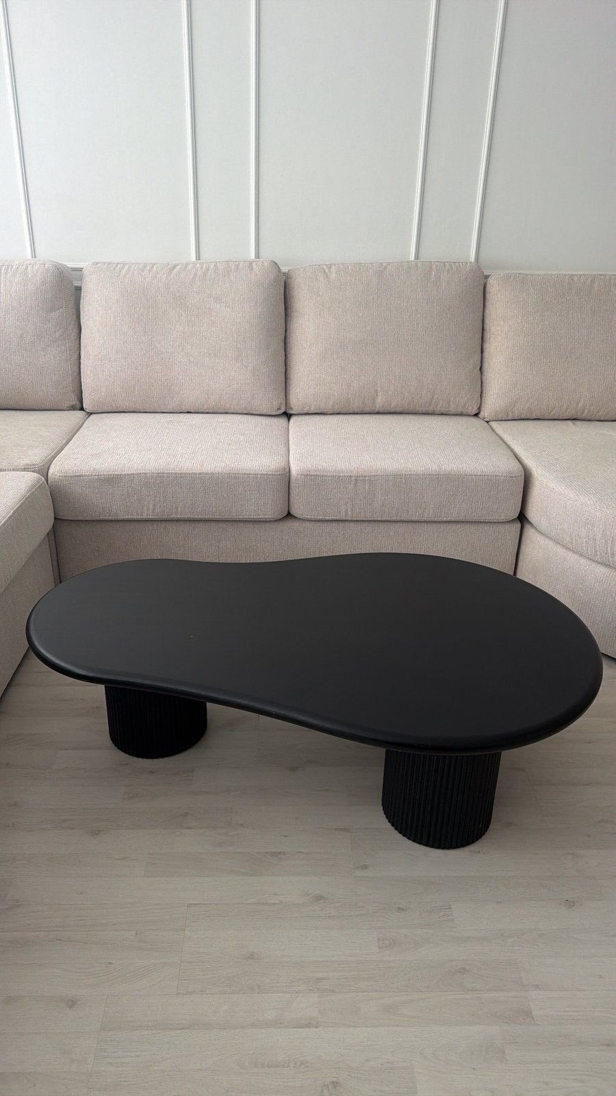 Table basse Milton & Oldbrook 130 cm Tornio noire, Maison & Meubles, Enlèvement, Utilisé