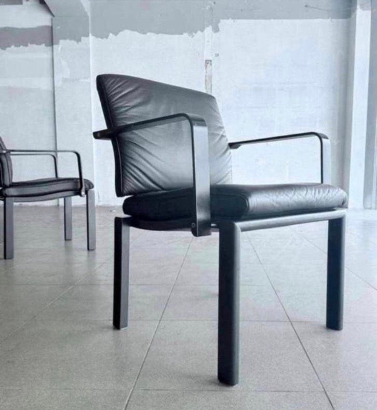 6x Vintage Bruno Rey Quadro chairs for Dietiker, c80s, Enlèvement