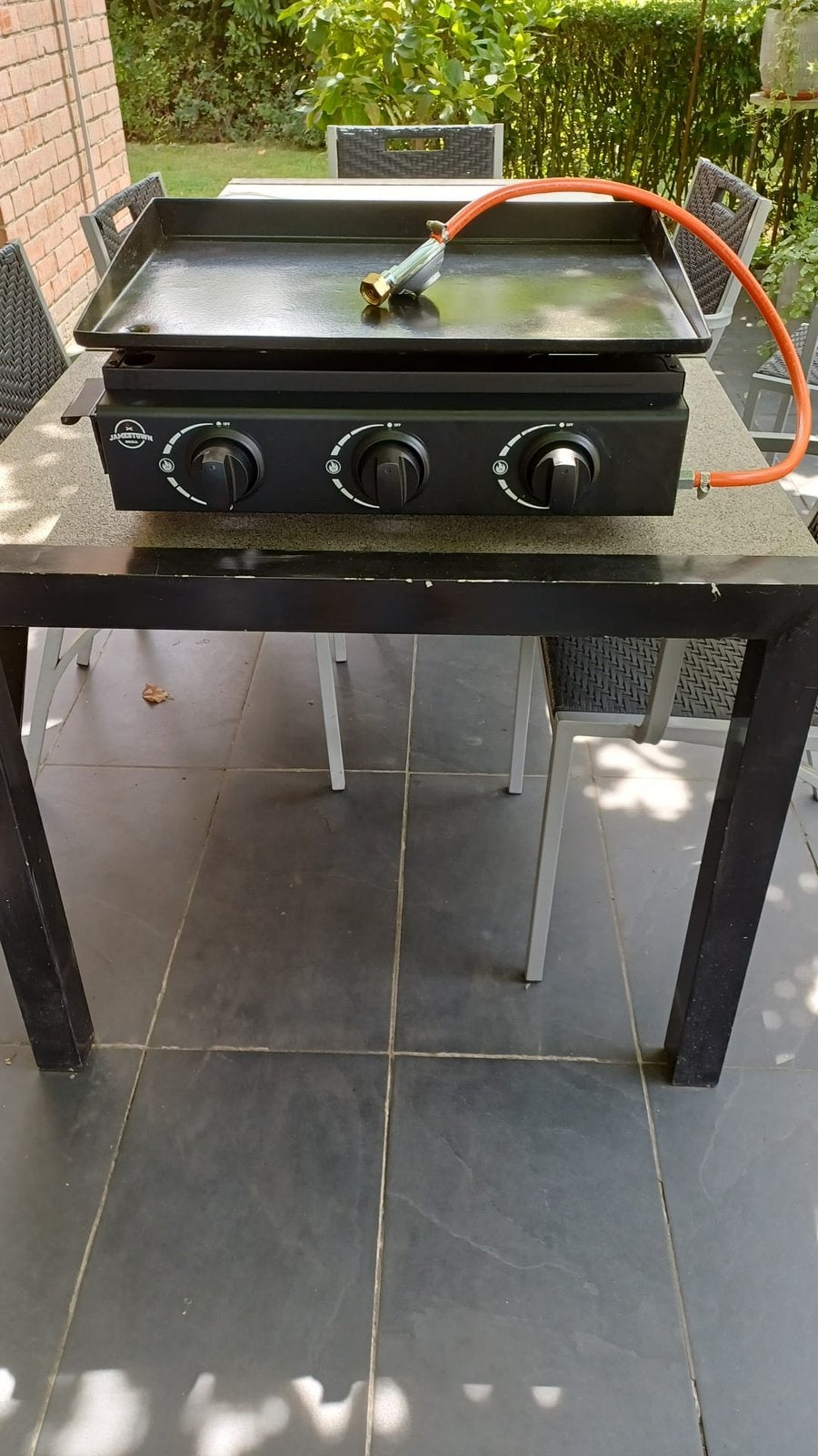 Jamestown gasbakplaat, Jardin & Terrasse, Barbecues à gaz, Neuf, Enlèvement