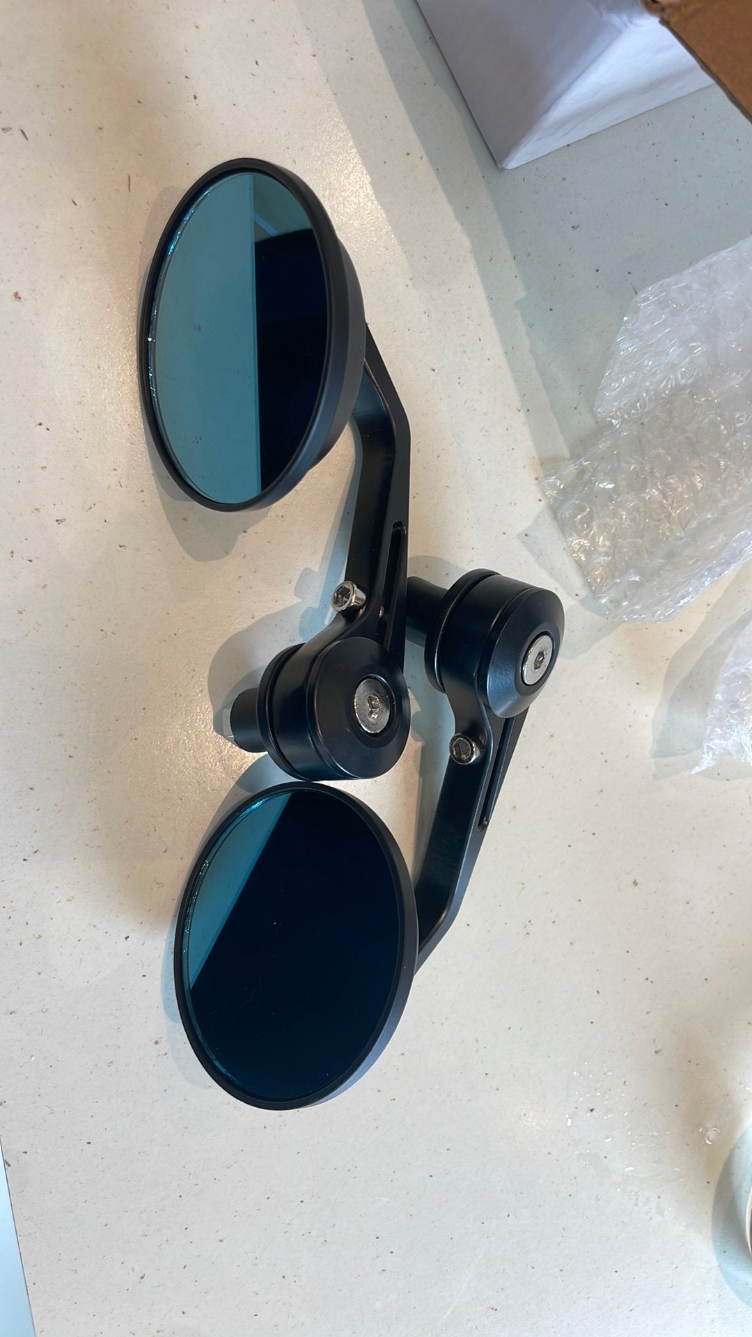 Spiegel set aplys cnc model ( bar end), Motoren, Verzenden, Nieuw