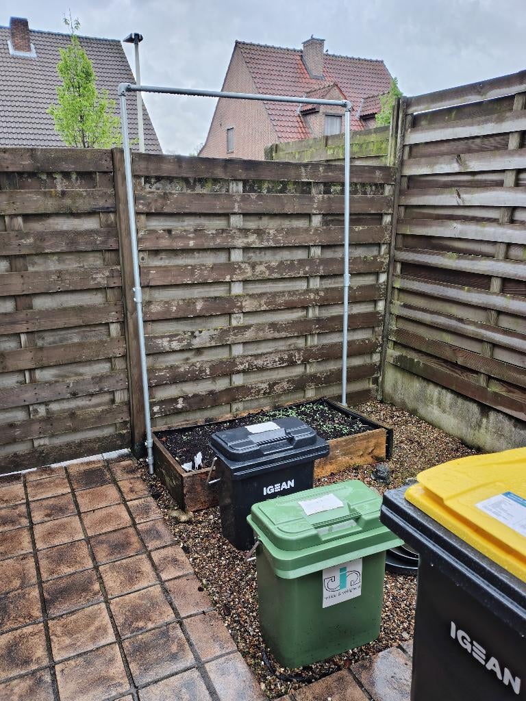 Klimrek plantenrek moestuin, Jardin & Terrasse, Bacs à fleurs & Jardinières, Comme neuf, Métal, Balcon, Jardin, 60 cm ou plus