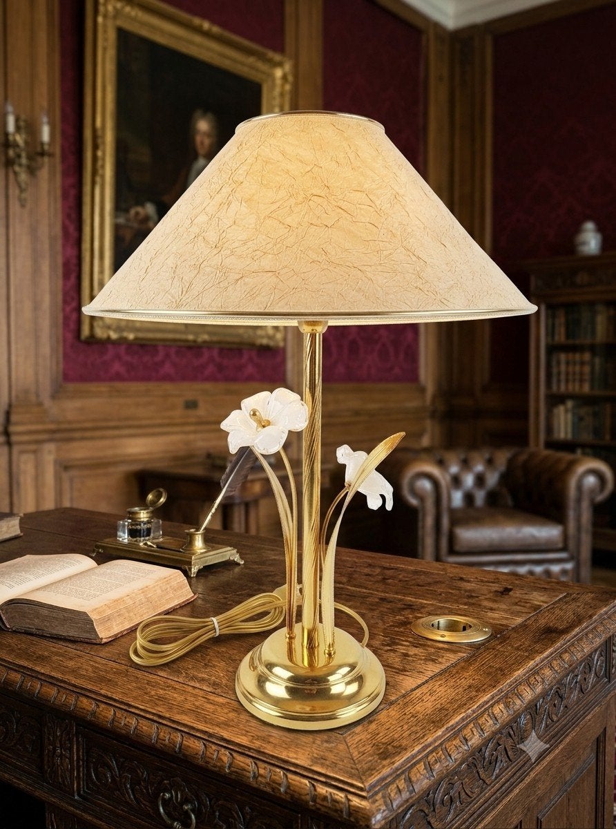 Vintage Hollywood Regency tafellamp., Huis en Inrichting, Lampen | Tafellampen, Ophalen, Vintage