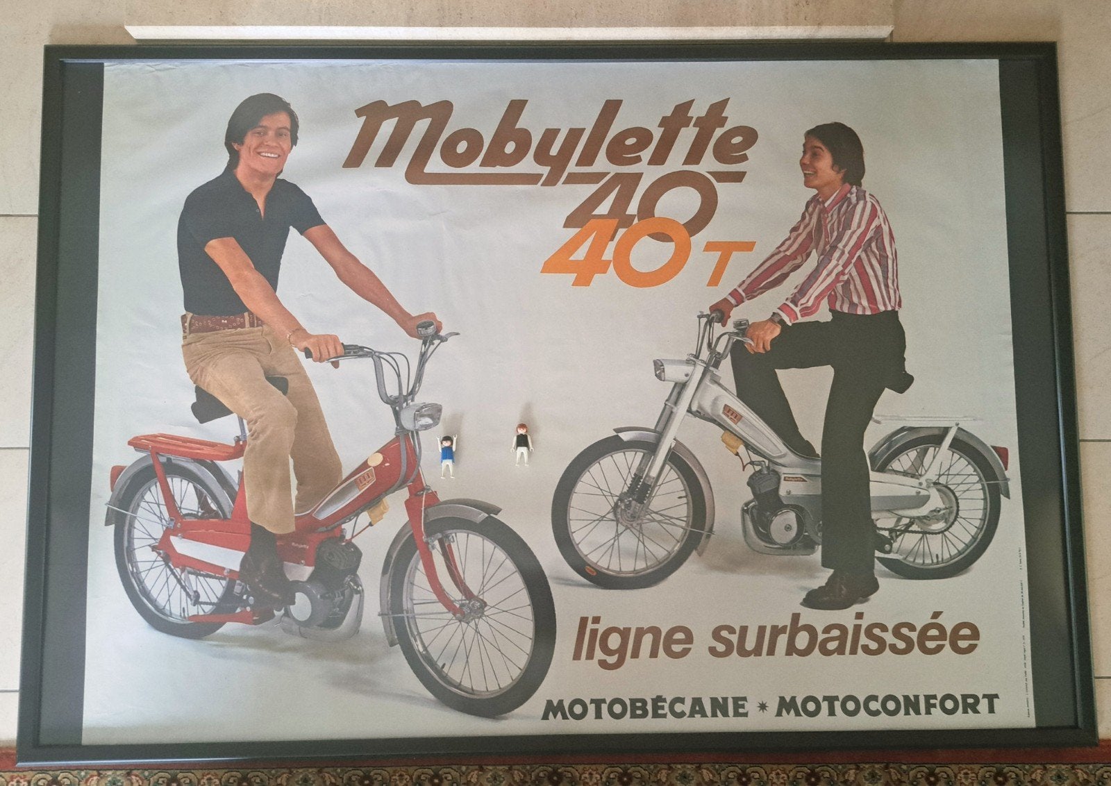Affiche publicitaire Mobylette MOTOBECANE A20, Neuf, Enlèvement ou Envoi, Gravure, Autres sujets/thèmes