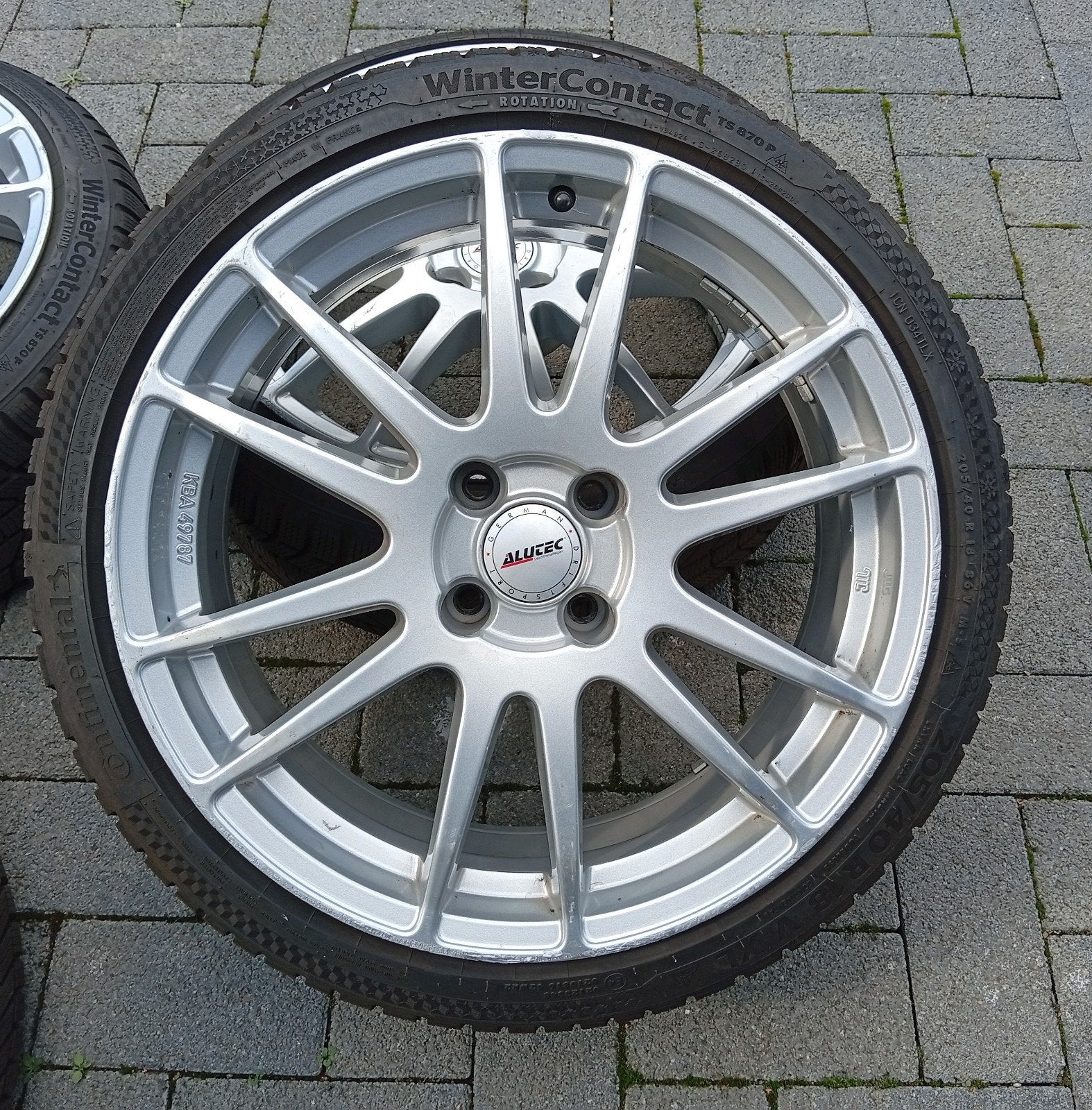 Winterbanden velgen alu Peugeot 208 GTI 4x108 18inch 7-8mm ❄, Ophalen, Gebruikt