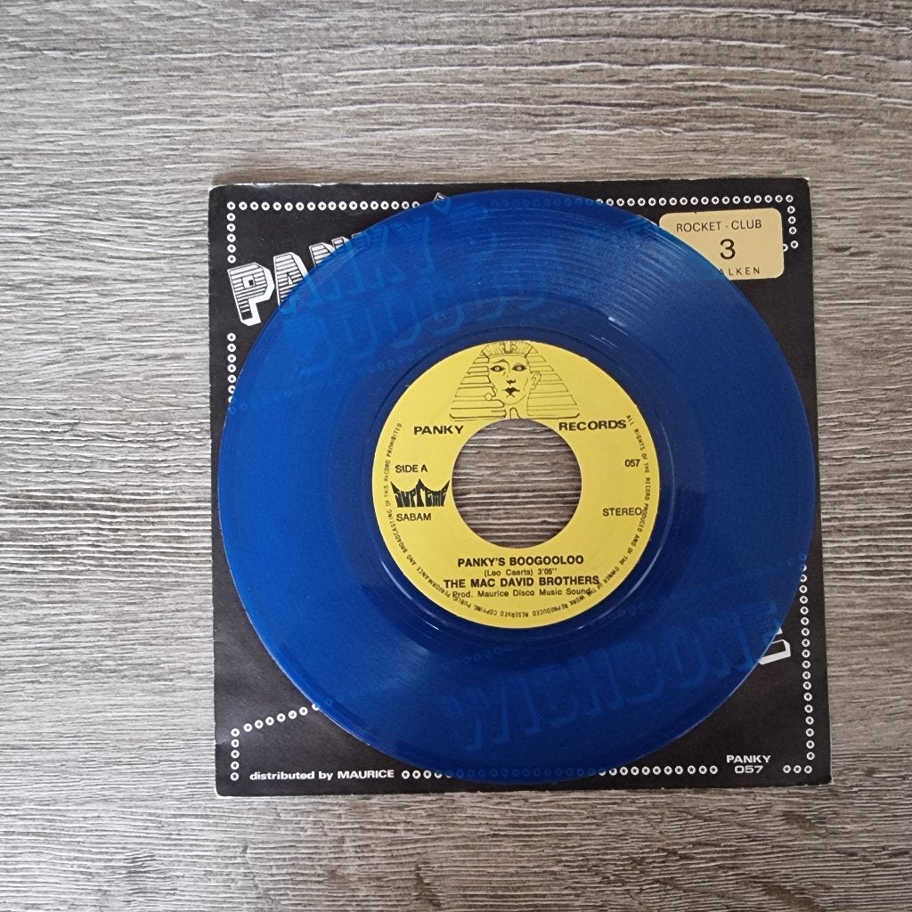 7" The Mac David Brothers - Panky's boogooloo (blauwe vinyl), CD & DVD, Vinyles Singles, Utilisé, R&B et Soul, 7 inch, Enlèvement ou Envoi