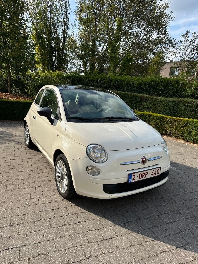 Fiat 500, Auto's, Fiat, Particulier, Trekhaak, Benzine, 3 deurs, Handgeschakeld, Wit, Overige kleuren, Stof, Voorwielaandrijving