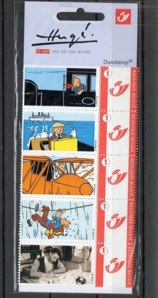 duostamps sous blister : Tintin - Hergé, une vie une oeuvre, Postzegels en Munten, Ophalen