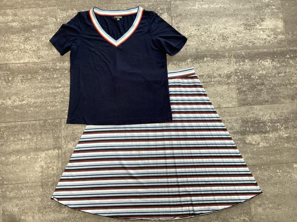 Shirt en rok Betty Barclay 42/44, Blauw, Maat 42/44 (L), Betty Barclay, Ophalen of Verzenden