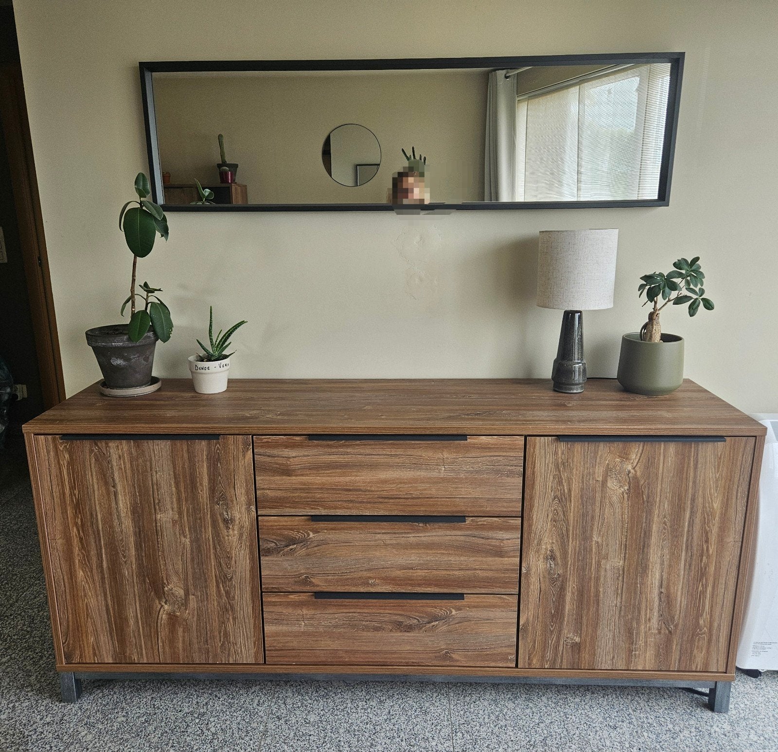 2 meubles style industriel (buffet et bar), Maison & Meubles, 150 à 200 cm, Enlèvement, Utilisé, 75 cm ou plus