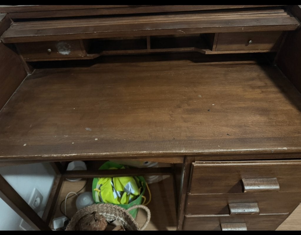 Bureau, Maison & Meubles, Vintage, Enlèvement, Utilisé, Avec tiroirs
