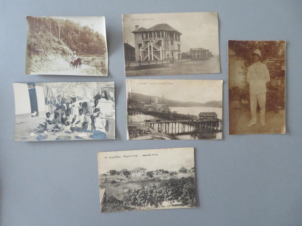 lotje 6 x kaarten + foto Belgisch Kongo, Ophalen of Verzenden, Zo goed als nieuw, Overige onderwerpen, Foto